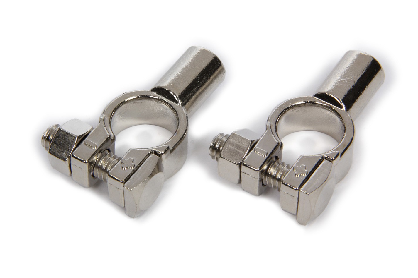 QUICKCAR RACING PRODUCTS Top Post Battery Terminals Solder On Brass Nickel