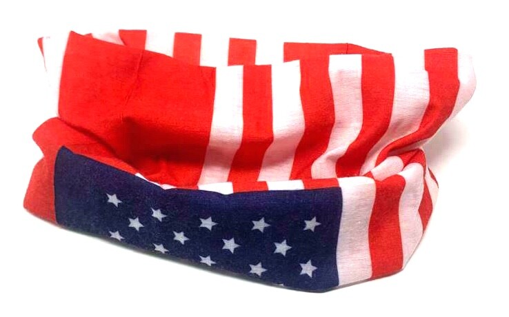 Neck Gaiter Face Mask Scarf UV Sun Protection American Flag UV Fishing Seamless