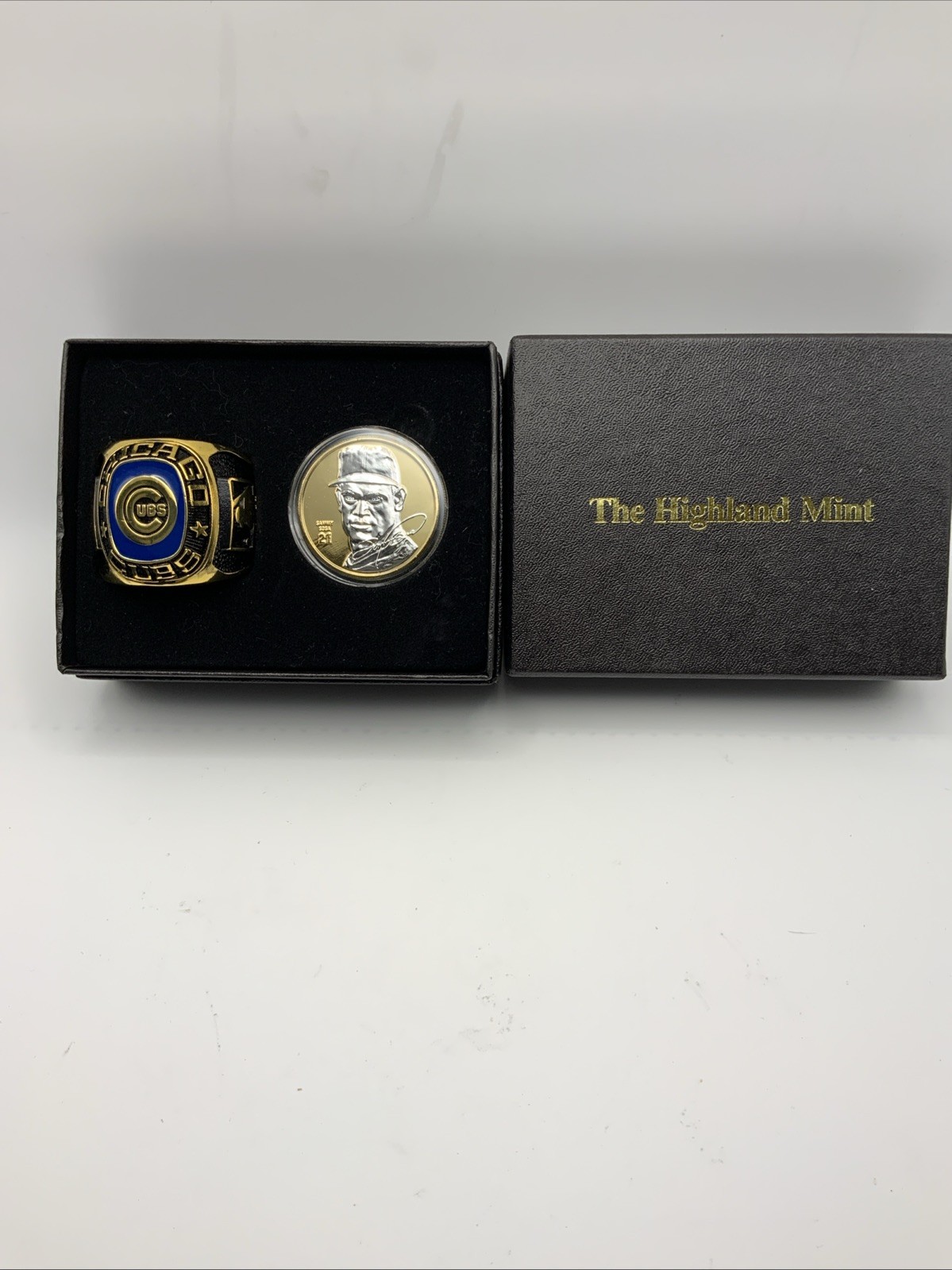 Sammy Sosa Chicago Cubs Highland Mint 24K Gold Plated Coin Team Ring Set #298