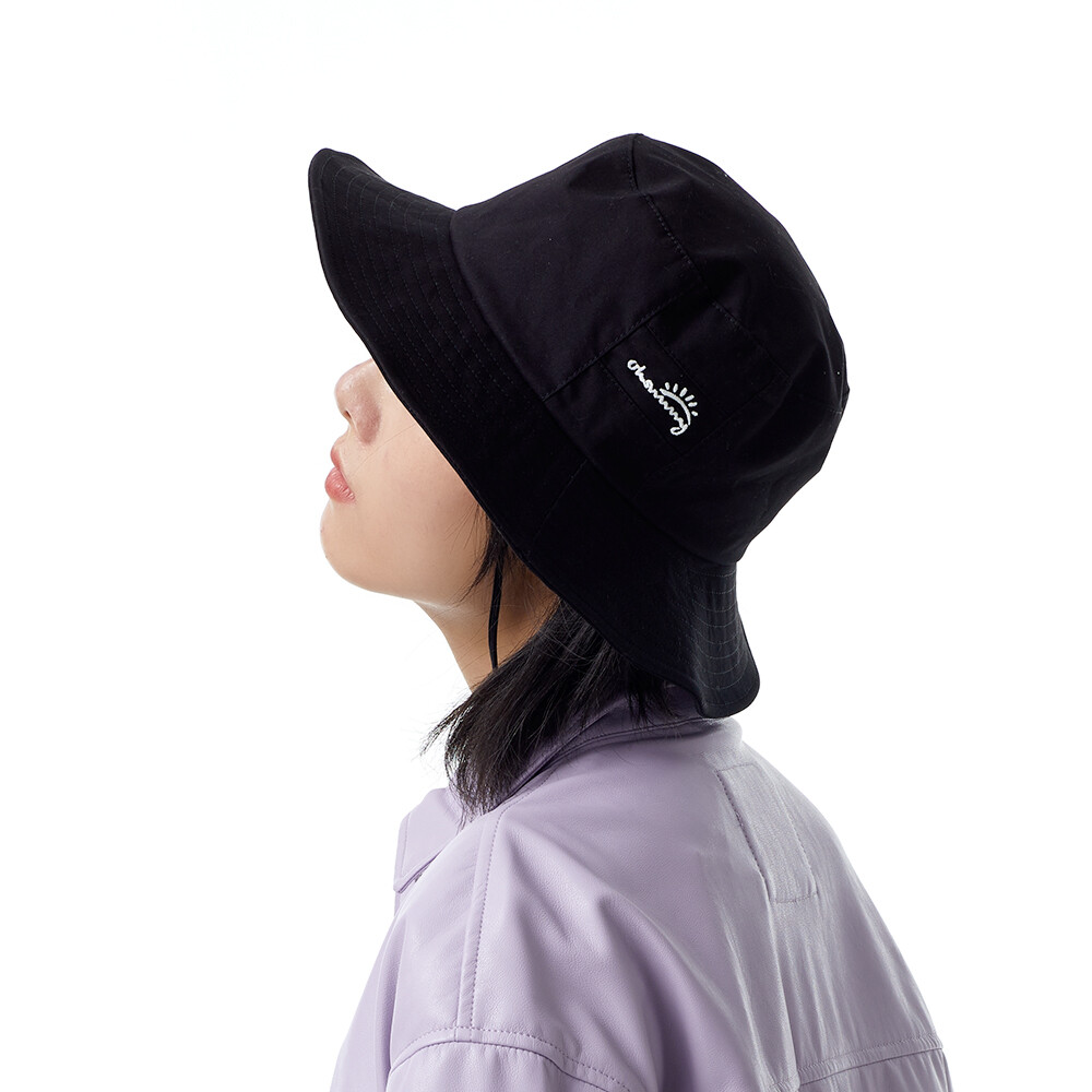 2 Pcs Black Bucket Hats Women's Wide Brim Sun Cap Fishermen UV Protection UPF50+