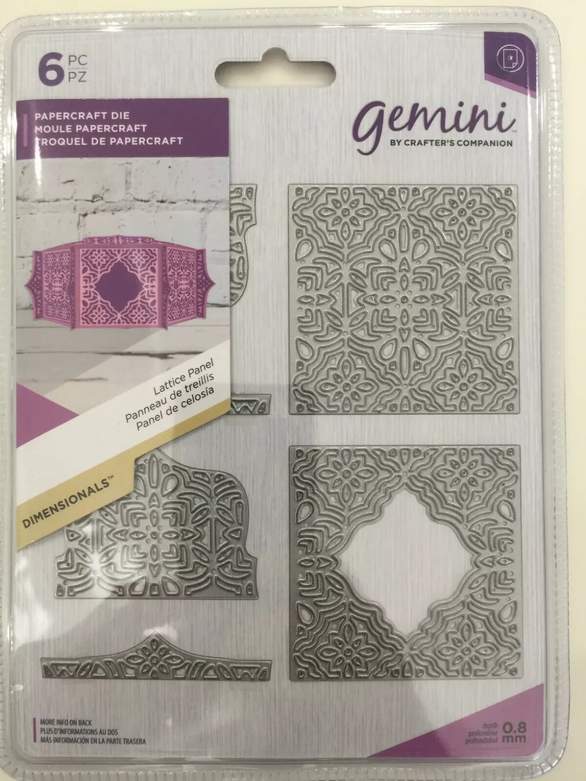 Crafters Companion Gemini Treasure Box Dimensional Dies New
