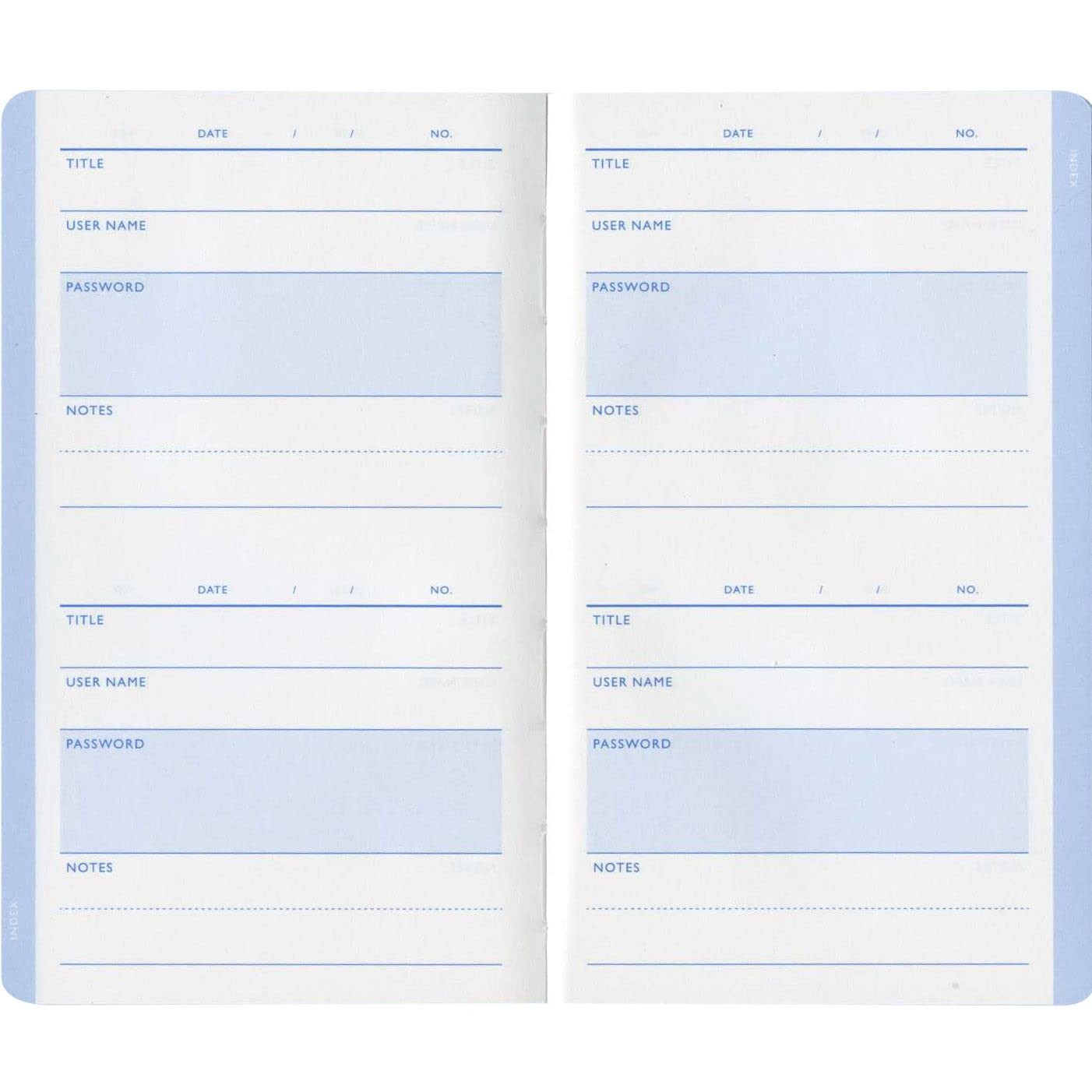 HIGHTIDE Password Book Green CP016