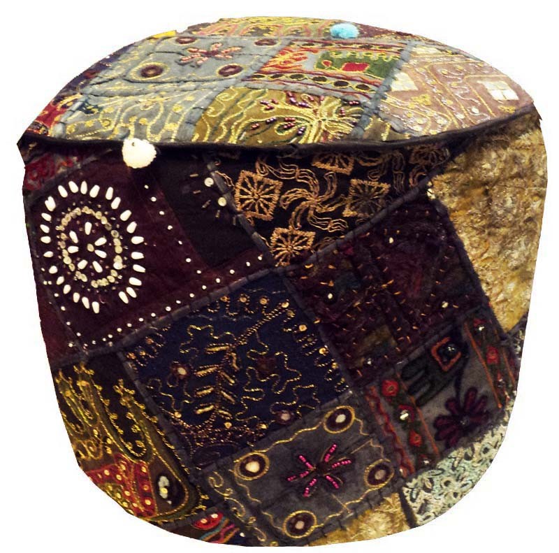 24" GIFT FOR HIS BANJARA FURNITURE OTTOMAN BENCH FOOTSTOOL POUF PILLOW COVER