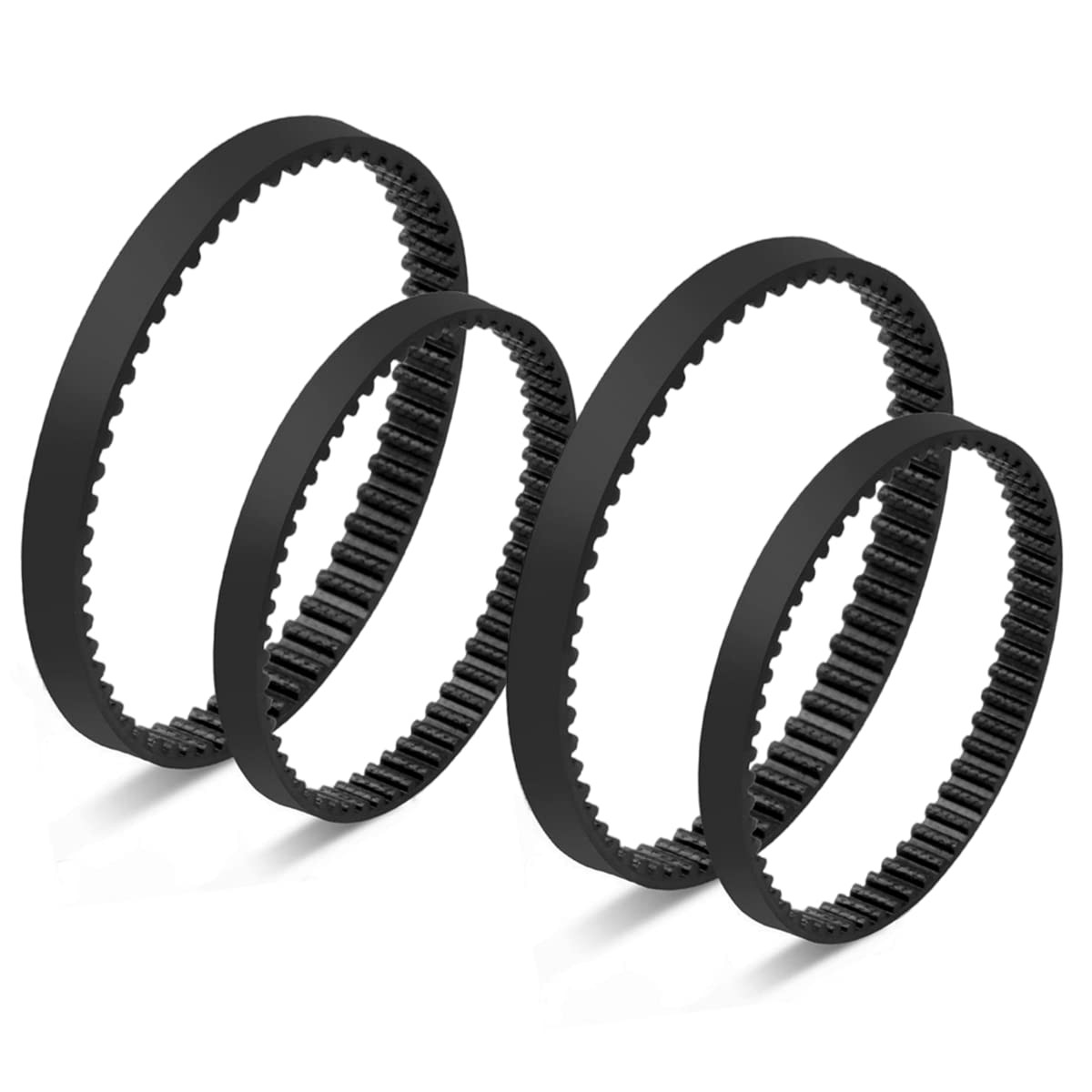 Replacement Belt Set for Bissell ProHeat 2X Upright and Lift-Off Deep Black