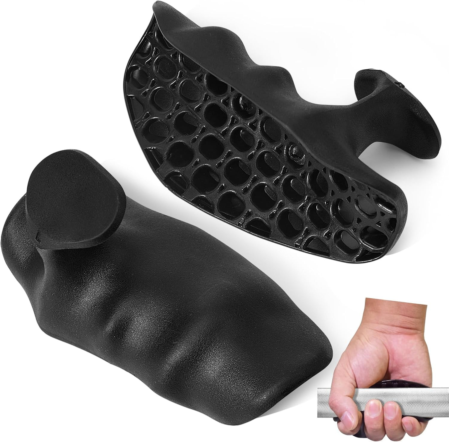 Guantes de gimnasio de goma sin dedos para entrenamiento agarre para entrenamien
