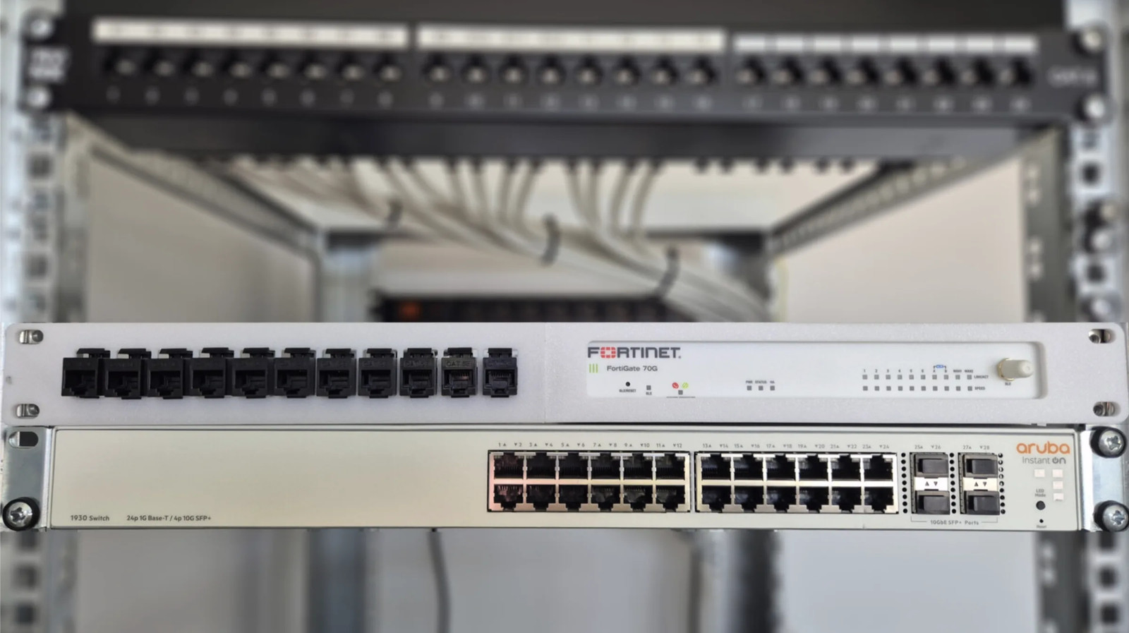 Fortinet Fortigate 70F 70G 71F 71G Rackmount Kit with Keystone Jacks