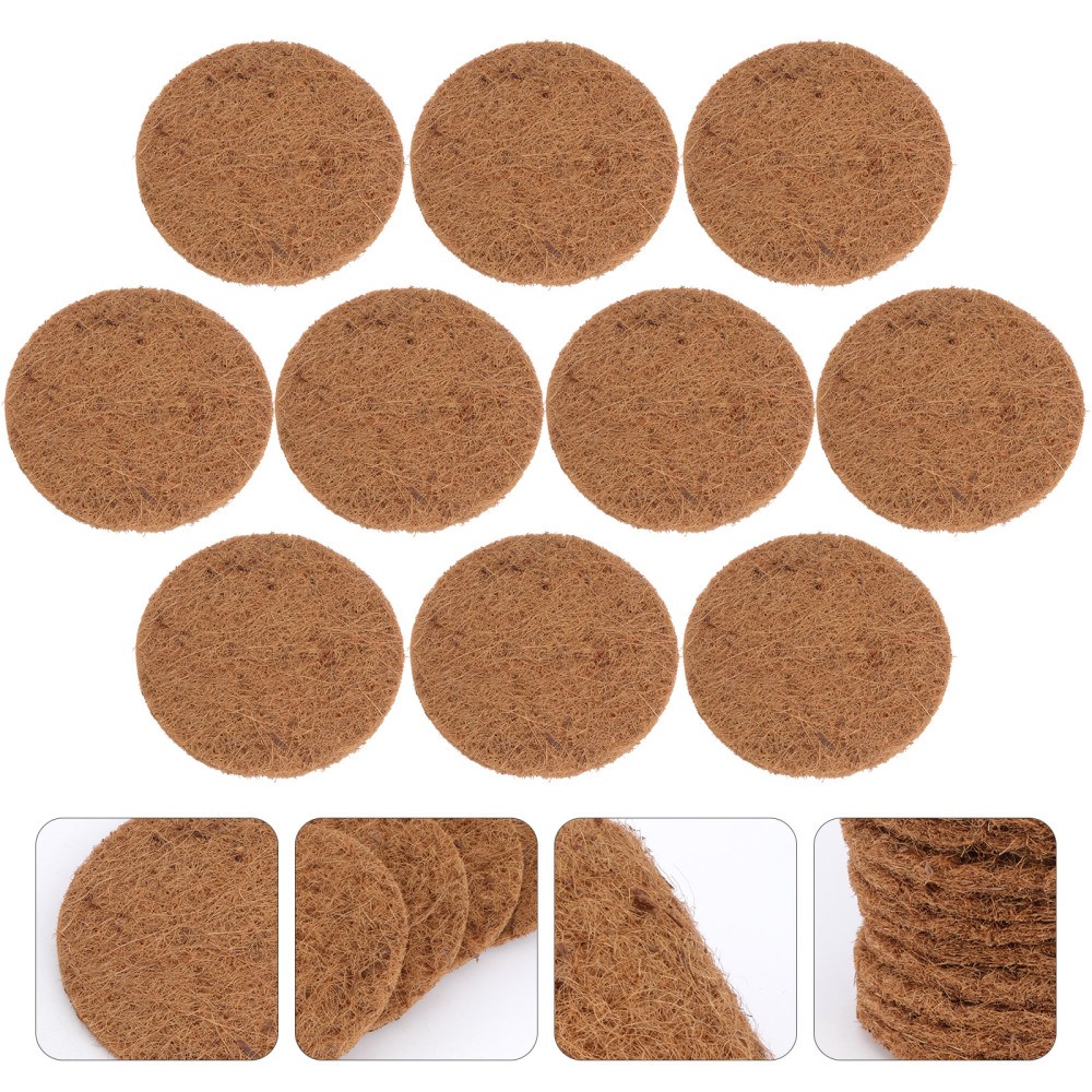 10Pcs Durable Brown Coconut Coir Pigeon Egg Pads Pet Bird Nest Supplies