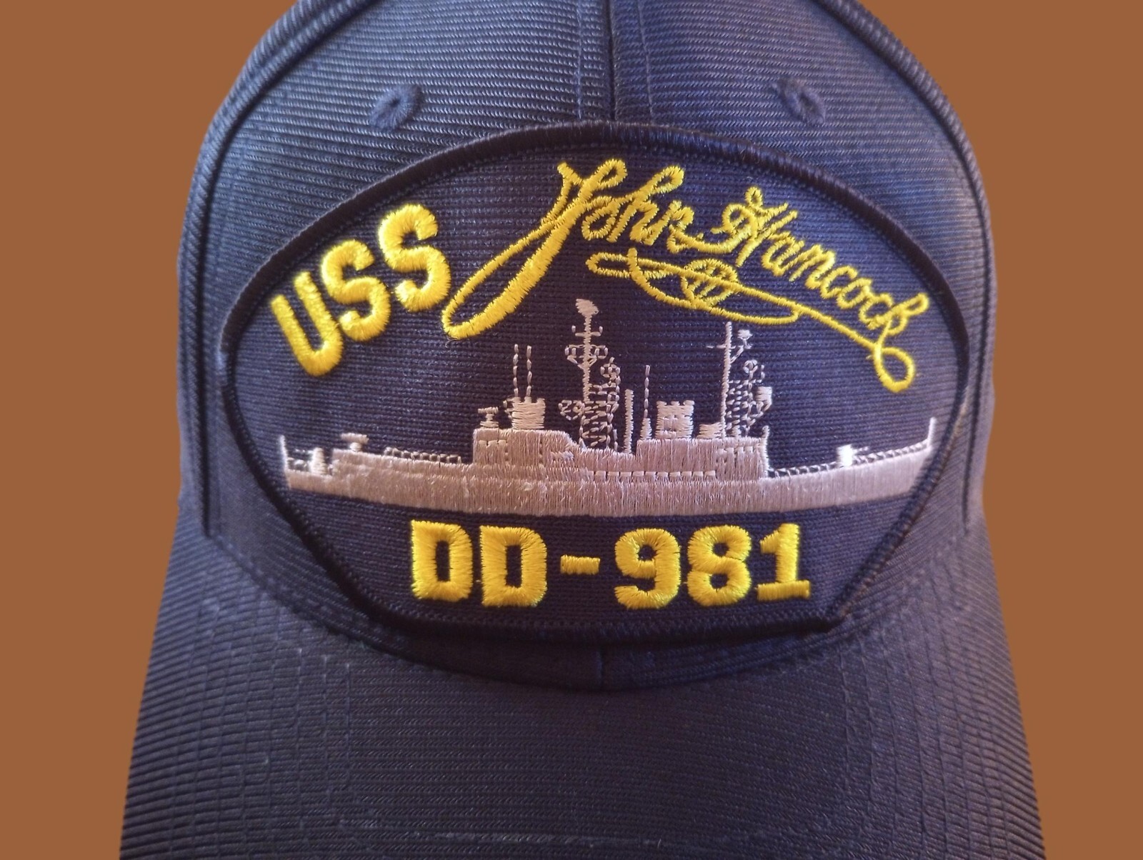 USS JOHN HANCOCK DD- 981 NAVY SHIP HAT OFFICIAL U.S MILITARY BALL CAP USA MADE