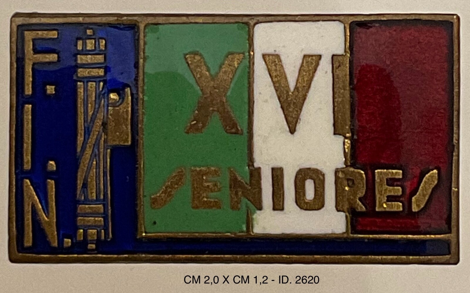 REGNO D’ITALIA FEDERAZIONE NUOTO DISTINTIVO FIN CONI PER ATLETA SENIORES 1937