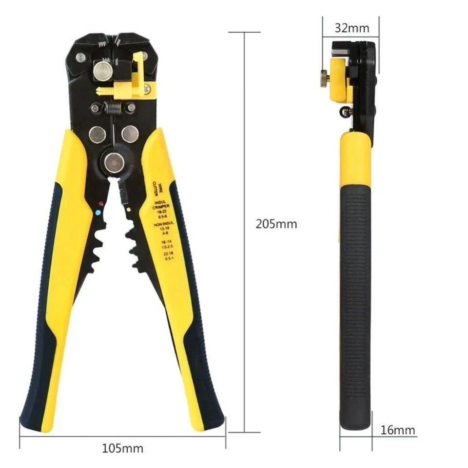 Wire Stripper Self Adjusting Insulation Cutter Crimper Cable Stripping Tools