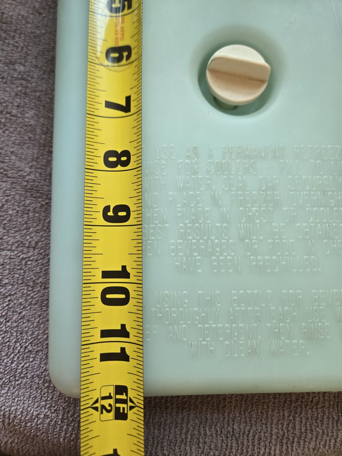 Vintage GOTT Refreeze Beverage Bottle Ice Chest Cooler Insert 8280