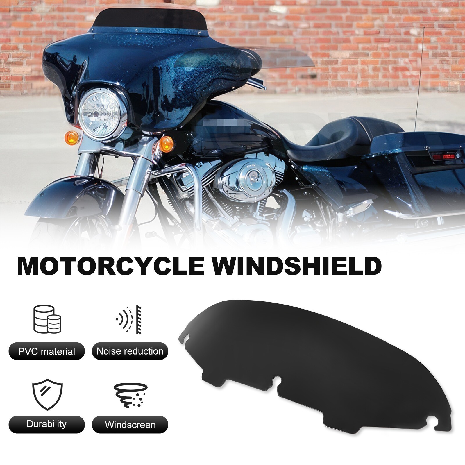 4.5" Windshield-Windscreen For Harley Electra Glide Classic FLHTC FLHTCU 1996-13