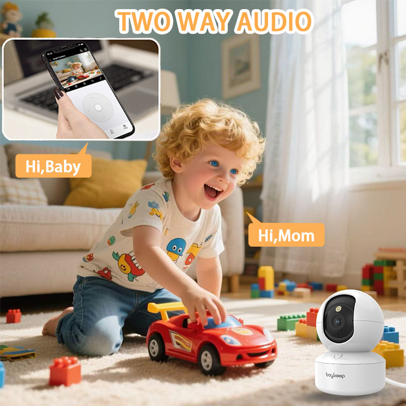 Wireless 5G WiFi Security Camera 2K Smart Indoor Night Vision Wired Cam 2PCS