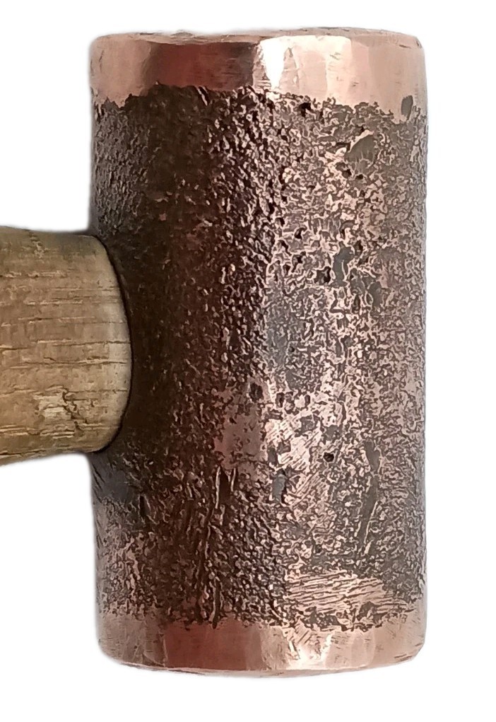 Vintage Copper Wood Hammer Mallet no Spark