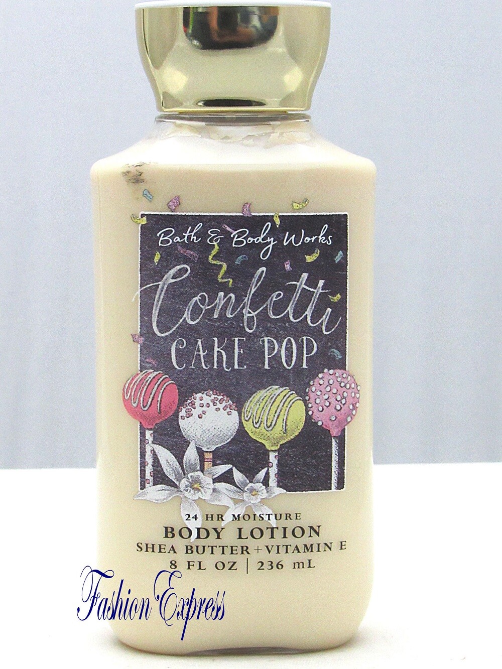 BATH & BODY WORKS CONFETTI CAKE POP BODY LOTION 8 FL OZ