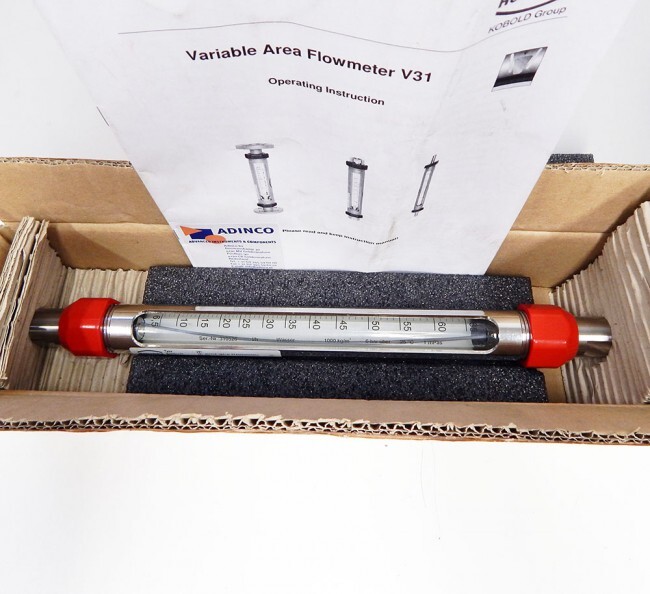 Kobold/Heinrichs flow meter water 6.5-65 l/h 6 bar 25° C. -unused/original packaging-