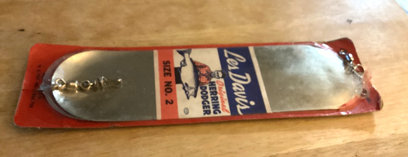 VINTAGE Les Davis Dodger SIZE #2 DODGER Chrome in Original Package-Rare