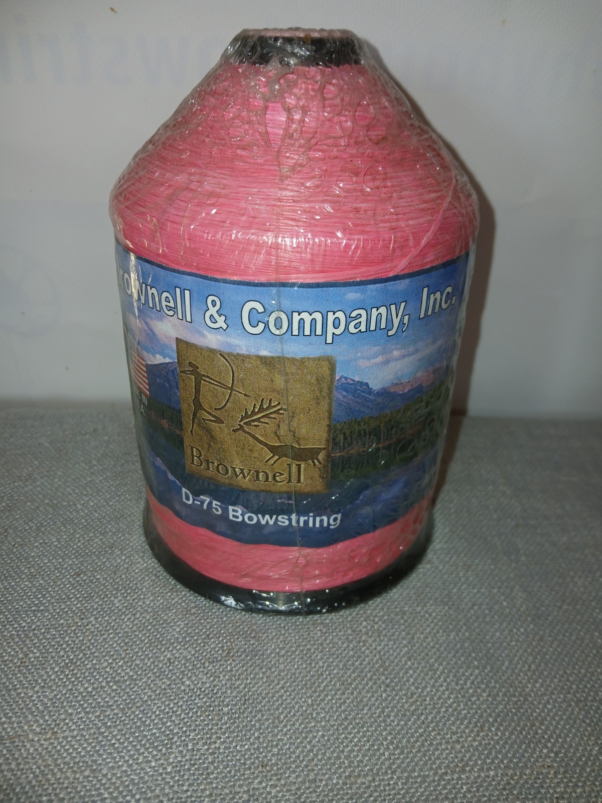 Brownell D75 Bowstring Material 1 POUND SPOOL!  Pink
