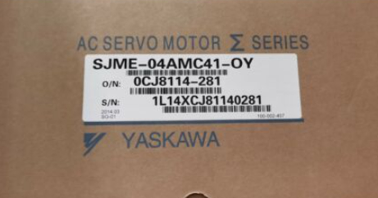 NEW YASKAWA SJME-04AMC41-OY SJME04AMC41OY Servo Motors