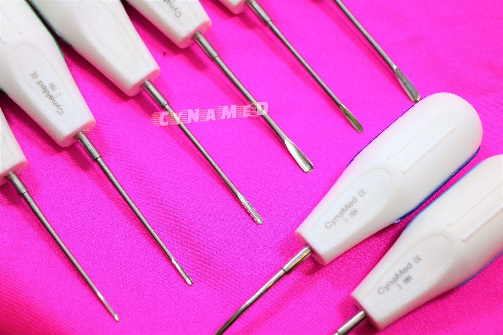 Dental Luxating Elevator Tooth Extraction Tools 8 Pcs, Straight Curved & Angled