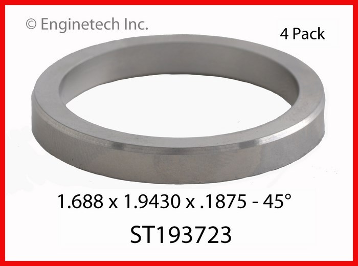 Enginetech Engine Valve Seat Set - 4 Pack for Optimal Valve Train Performance