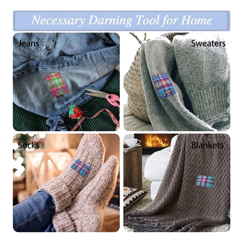 Darning Kits Machine with Threads, Complete Darning Kit for Beginners9938