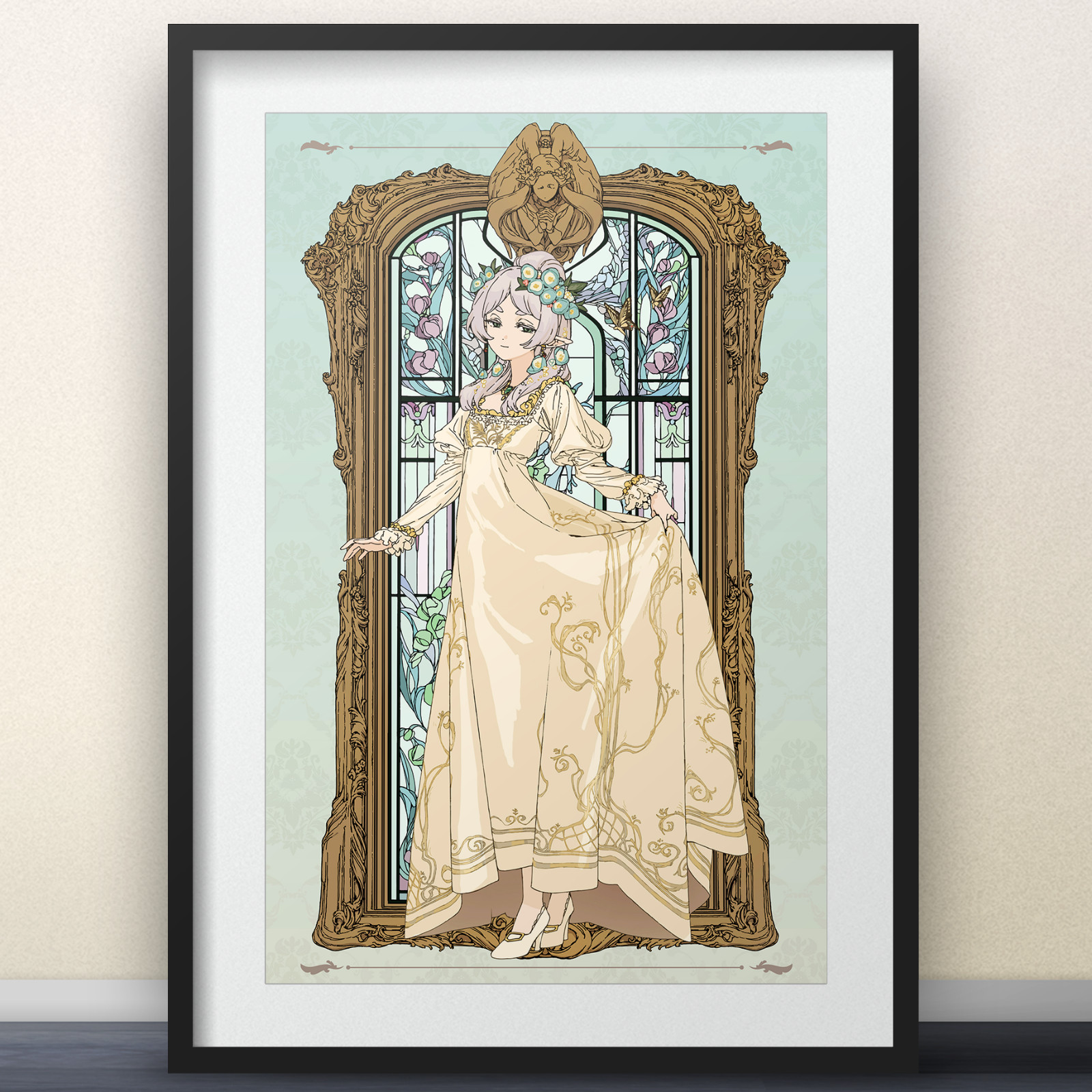 Frieren: Beyond Journey's - Frieren Pop-Up Art - 17x11" Poster - Anime manga