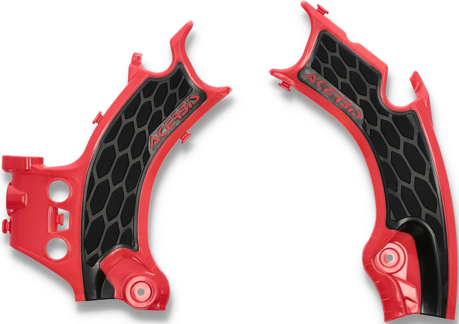 Acerbis X-Grip Frame Protectors-Honda-CRF 450R-2025-2026-Red/Black