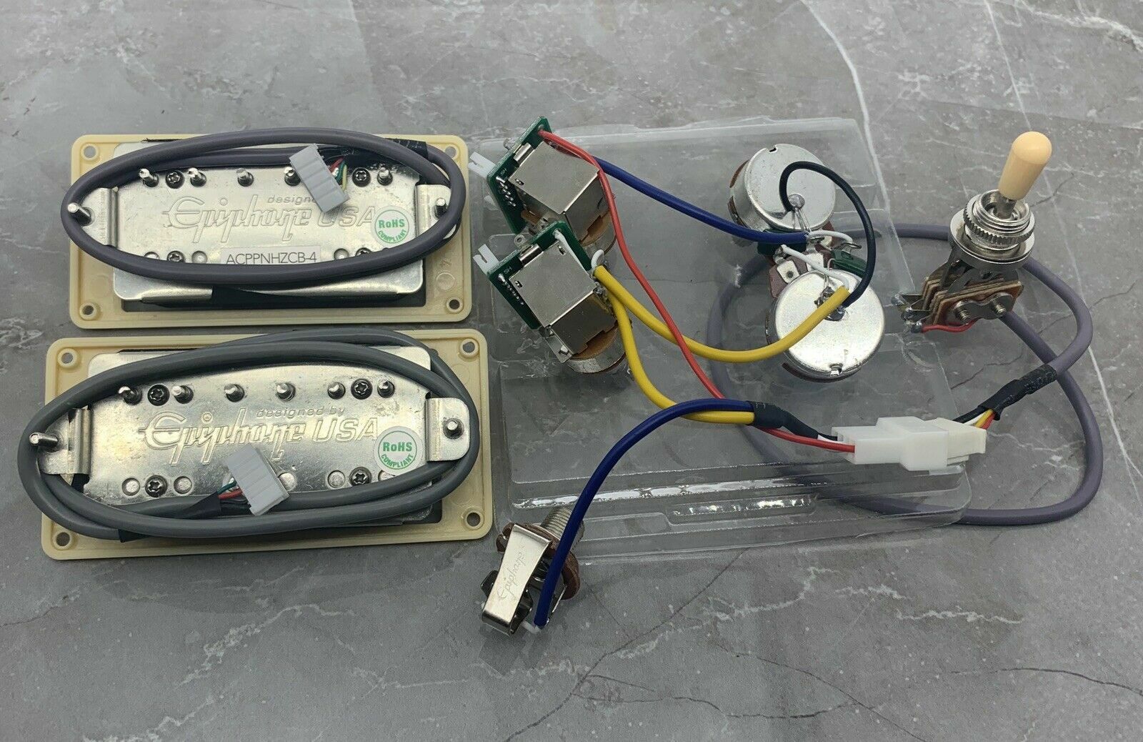 Humbucker-ProBucker and Push/Pull cable Zebra
