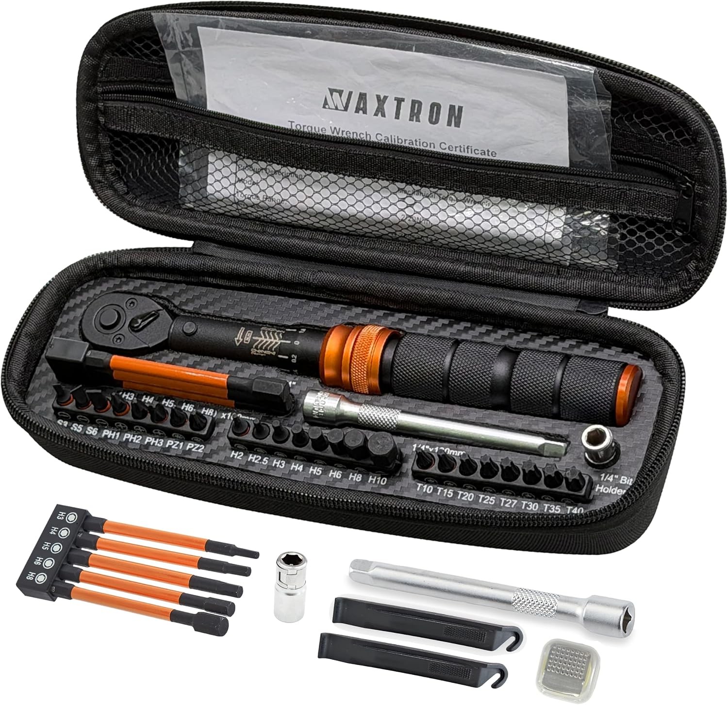 Bike Torque Wrench Repair Tool Kit, 1/4" Drive, 2-20 Nm