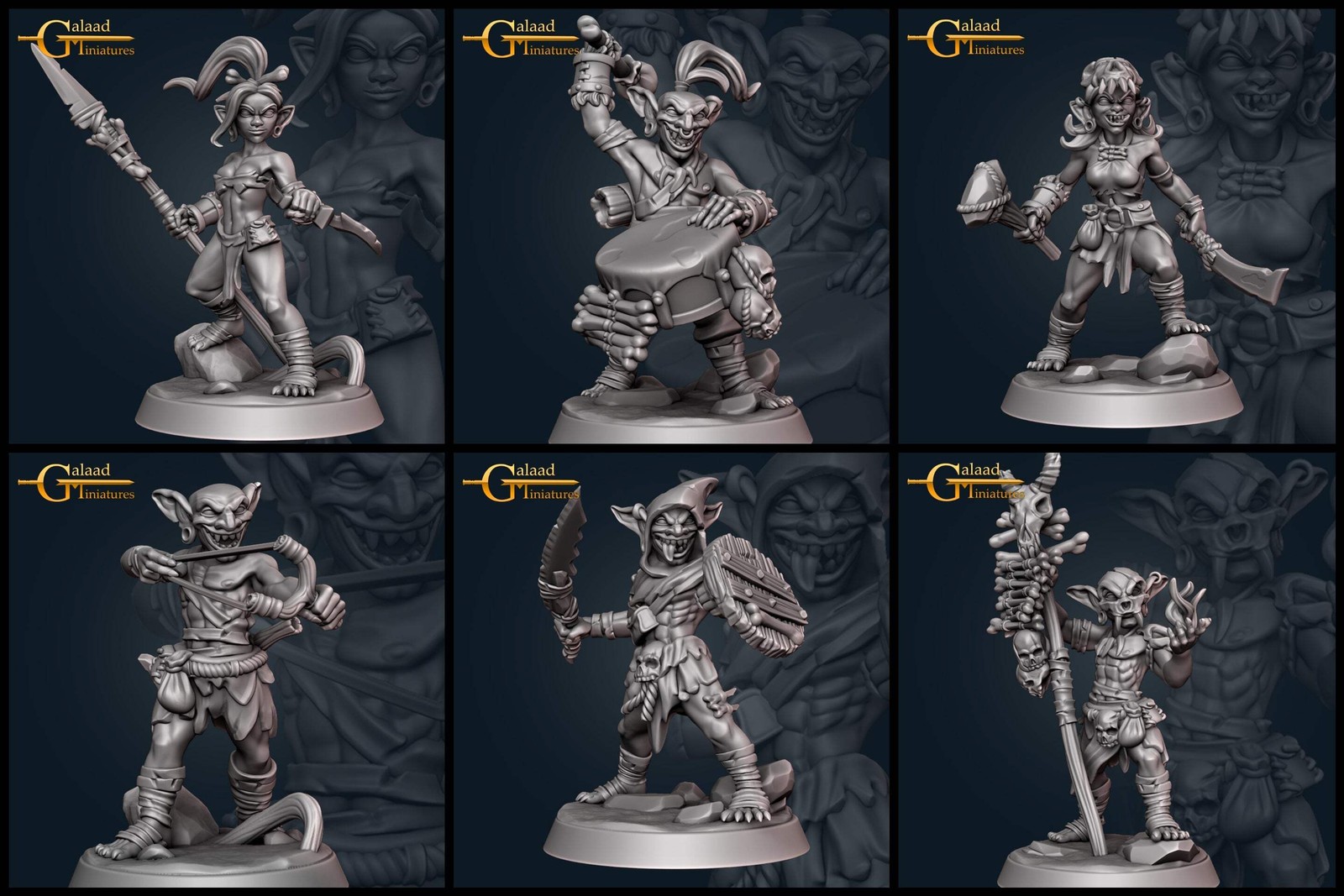 Goblin Miniatures | January Adventurer | Fantasy Miniature | Galaad Miniatures