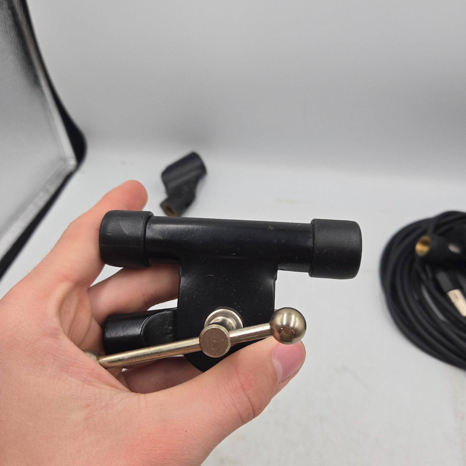 Lot of Microphone Cords & Holders