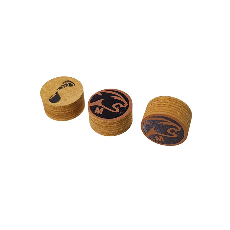 14mm Pool Cue Tips 2pcs Pack - Optional Hard/Medium/Soft 8-Layer Tips Billiard A
