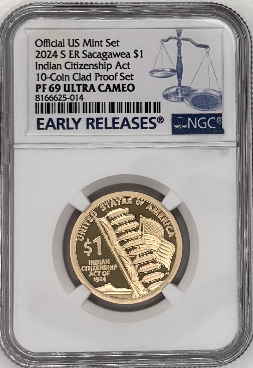 2024 S Sacagawea $1 Indian Citizenship NGC PF69 UCAM Early Release|39730-5-014