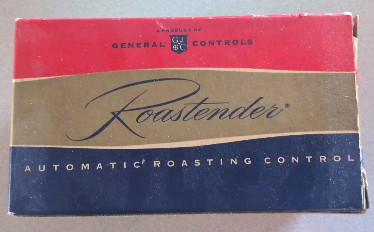 Vintage General Controls Roastender Automatic Roasting Thermostat, Original Box