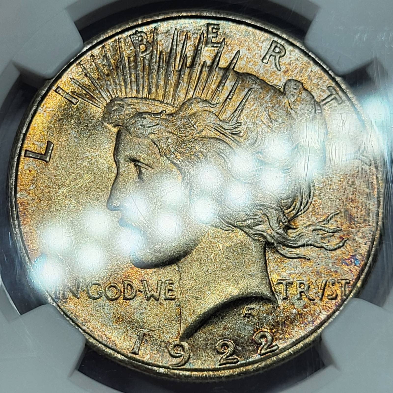 1922 D Peace Silver Dollar NGC MS-66+