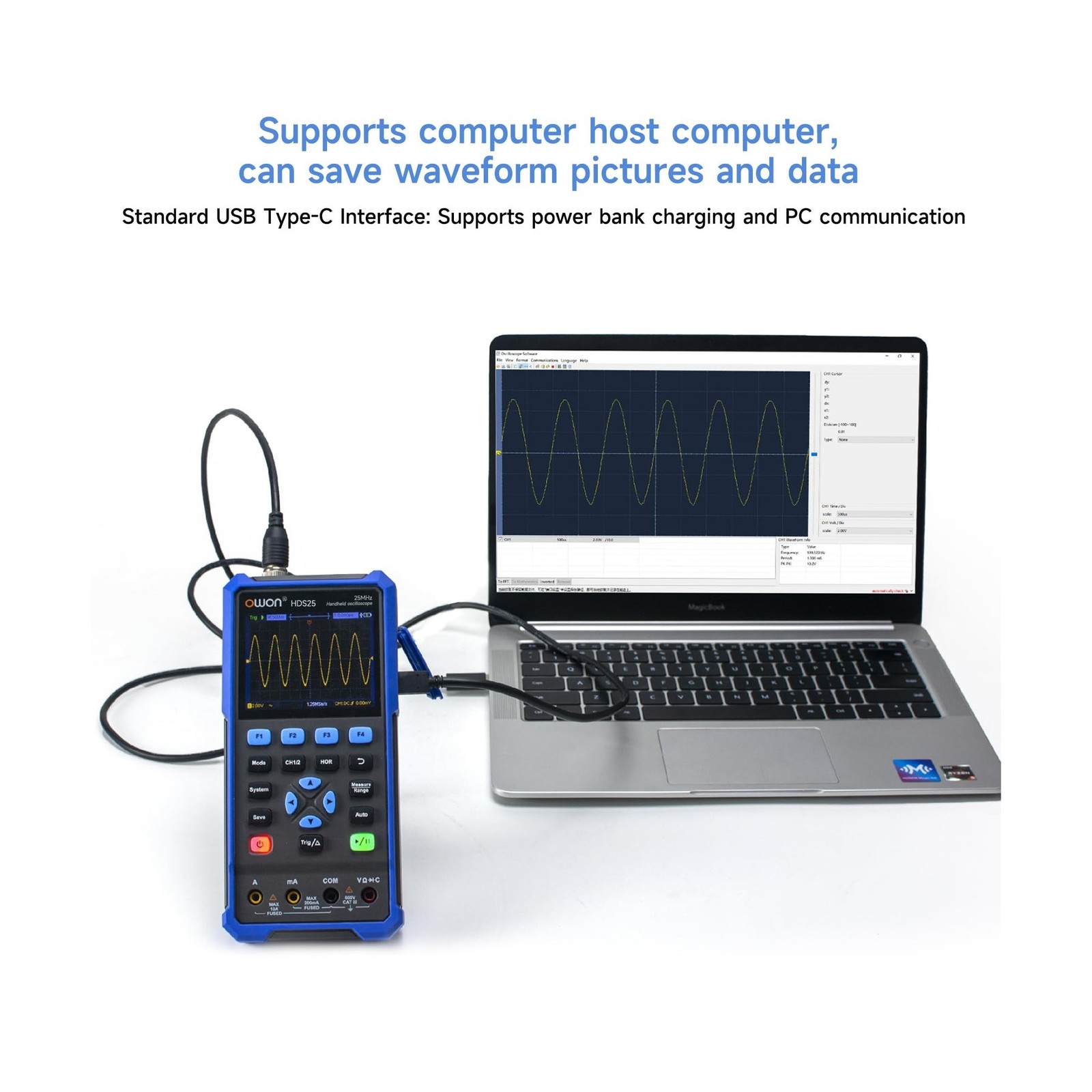 OWON Handheld Oscilloscope, Digital Multi Functional Oscillosco... Fast USA SHIP