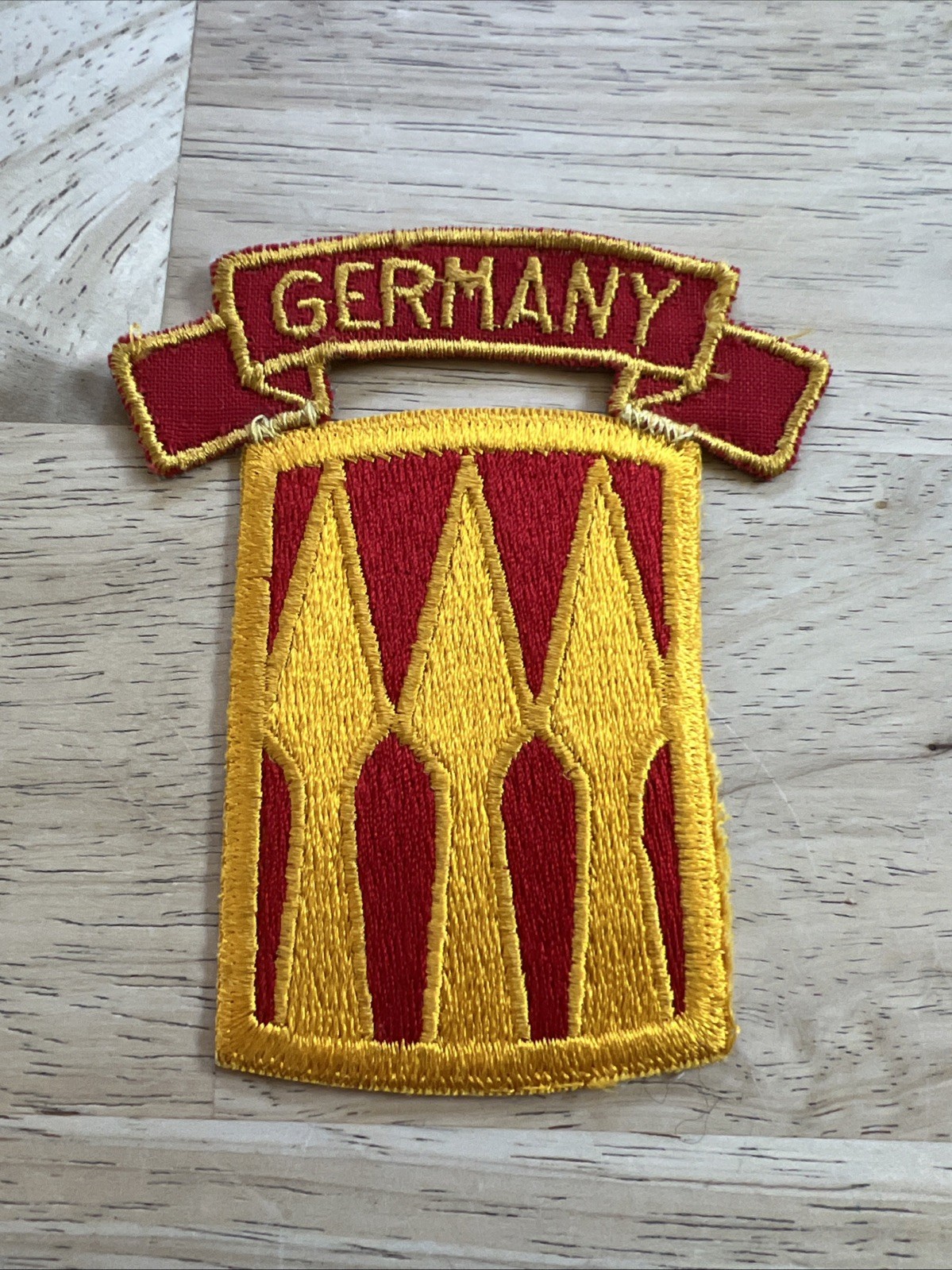 Vintage US Army 3rd Support Brigade Patch & Germany Tab Set