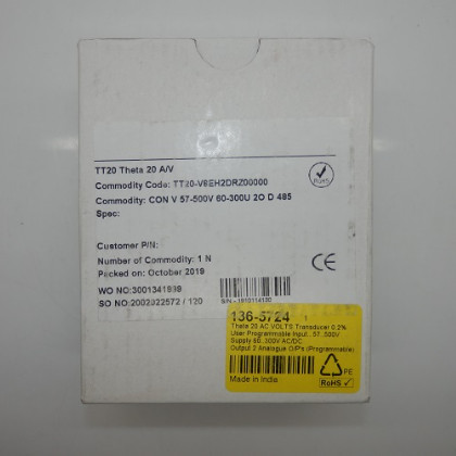 Sifam Tinsley Programmable Voltage Transducer w/ Display Theta 20V