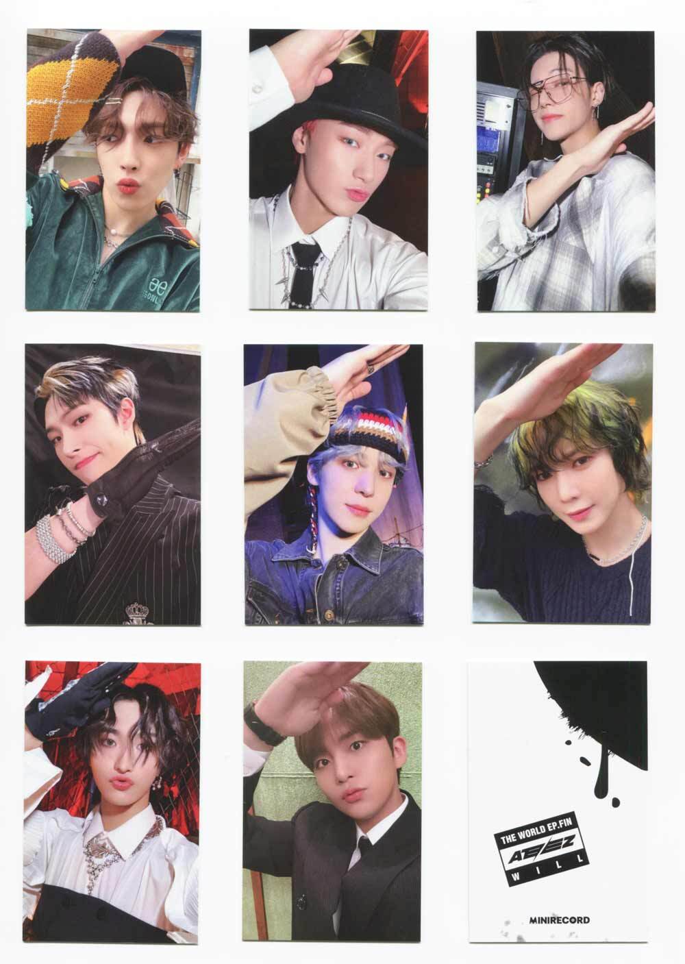ATEEZ - THE WORLD EP.FIN : WILL [MINI RECORD] PREORDER OFFICIAL PHOTOCARD