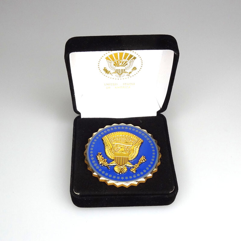 US Presidential Service Metal Badge Pin Insignia With Box