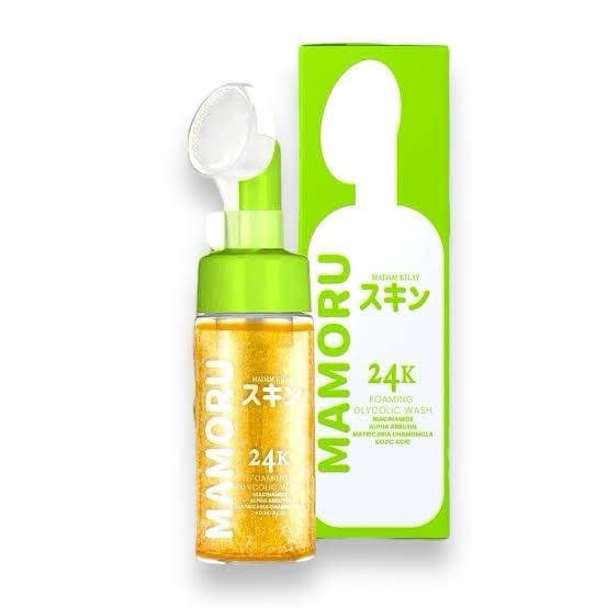 Mamoru 24K Foaming Glycolic Foam Wash by Madam Kilay