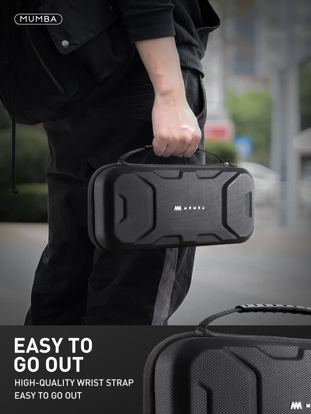 Mumba Carrying Case Compatible with Steam Deck Case, Black
