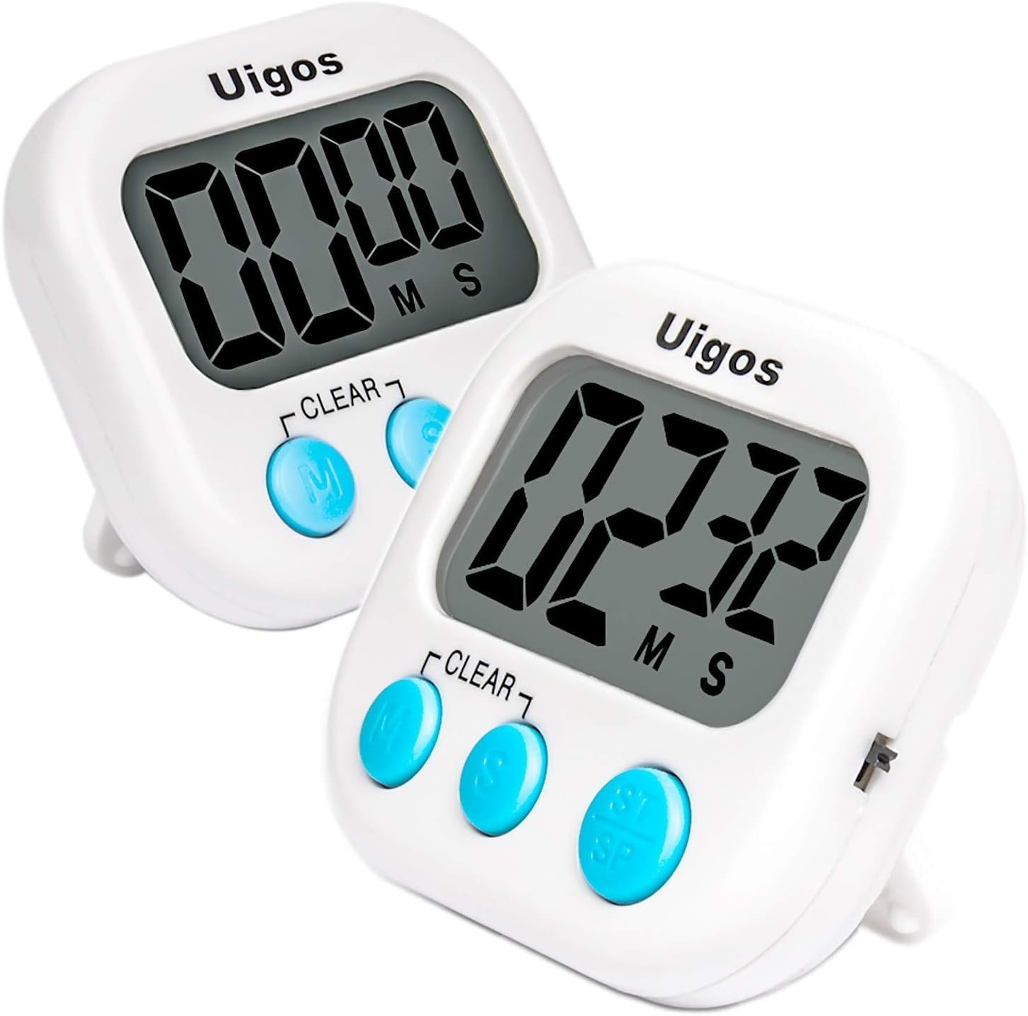 2 Pack Digital Kitchen Timer II 2.0, Big Digits, Loud Alarm, Magnetic Backing...