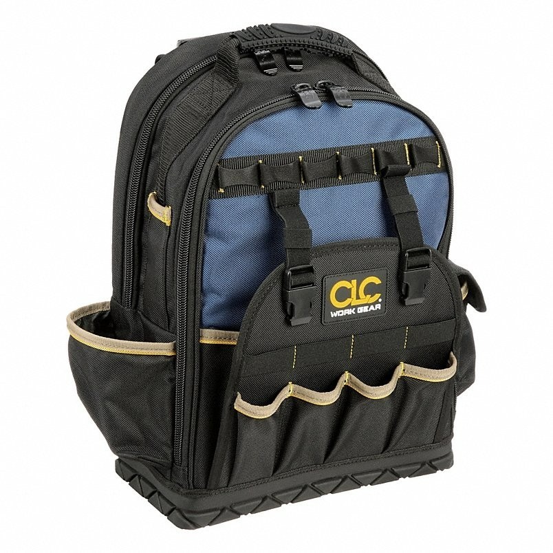 CLC Tool Backpack , Polyester, BlackBlue, 29 Inside Pockets, Polyester 852MV5