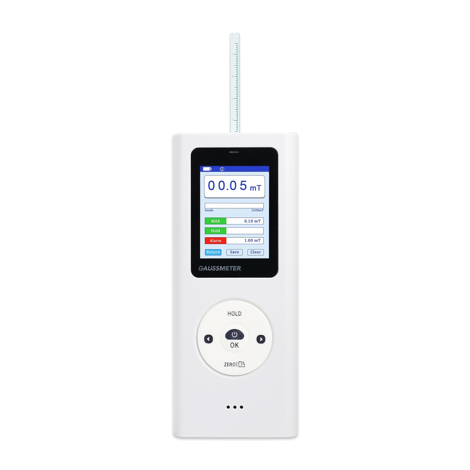 Landtek Digital Gauss Meter 0-25000 Gs 5% HD Color Display Data Storage