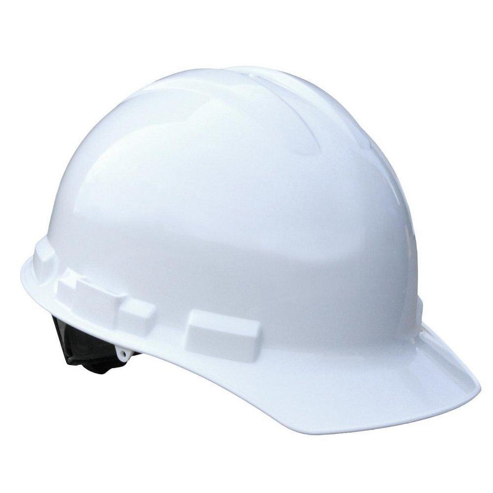 RADIANS GHR4-WHITE Hard Hat Adult Cap Style 4PT Ratchet HDPE ANSI Class E