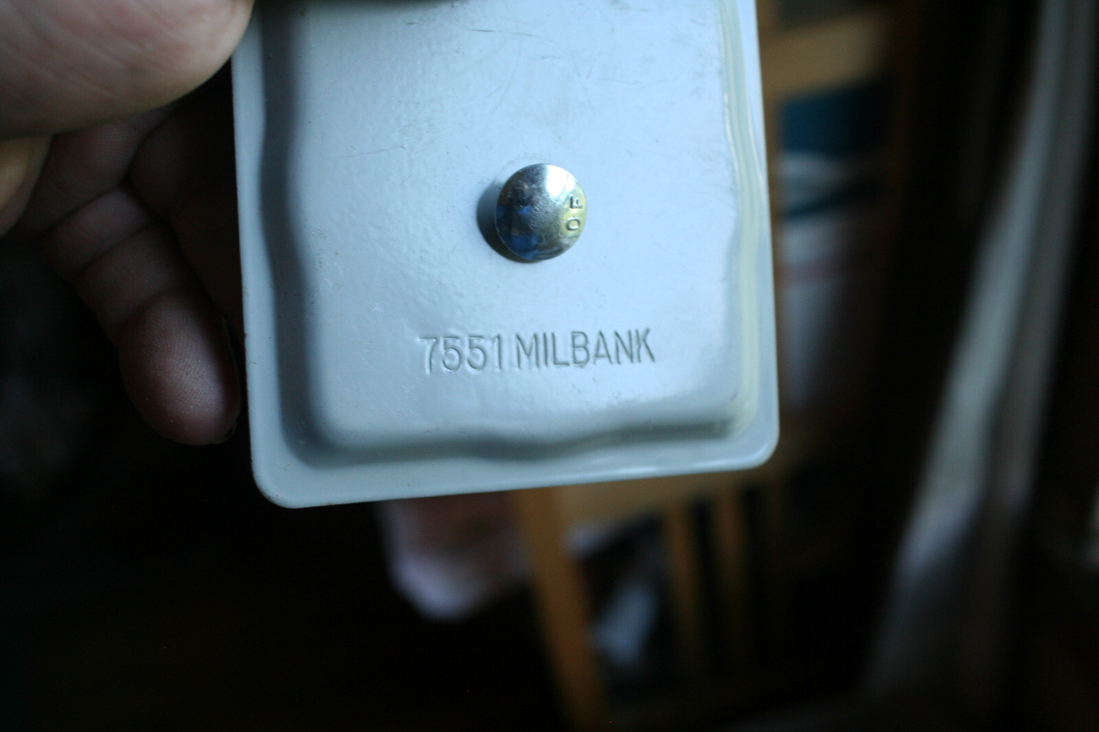 Lot Of 2 NOS Milbank 7551 Small Closure Plates No Packaging See Pix!!