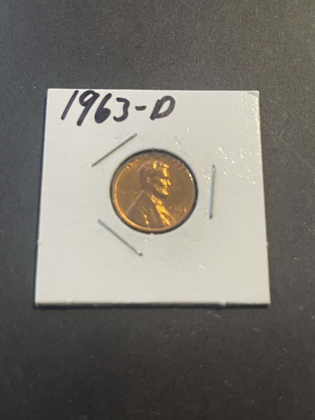 1963 D Denver Lincoln Memorial Penny Brilliant Uncirculated (BU) RED X1741