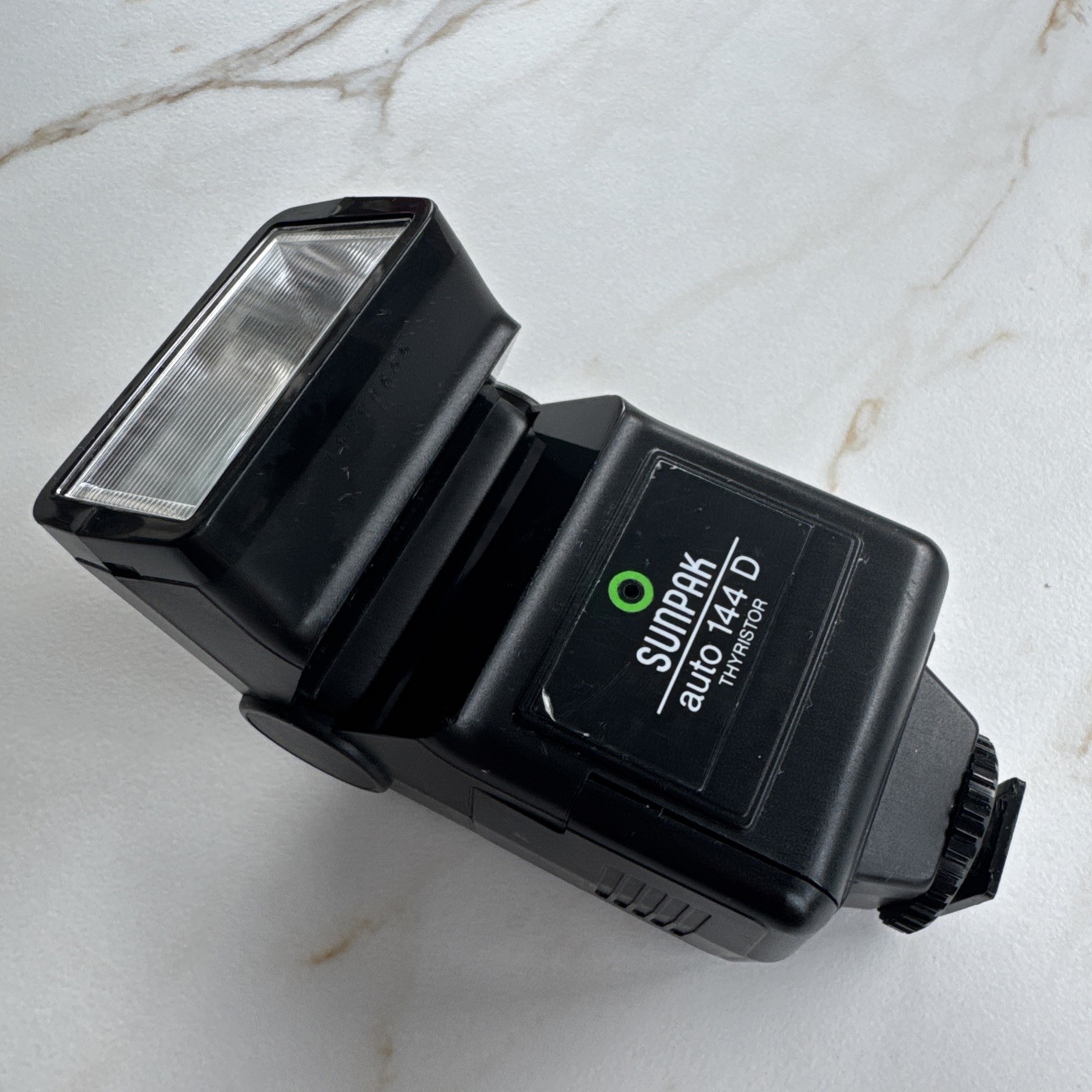 Sunpak Auto 144D Thyristor Shoe Mount Camera Flash Tested Working Vintage